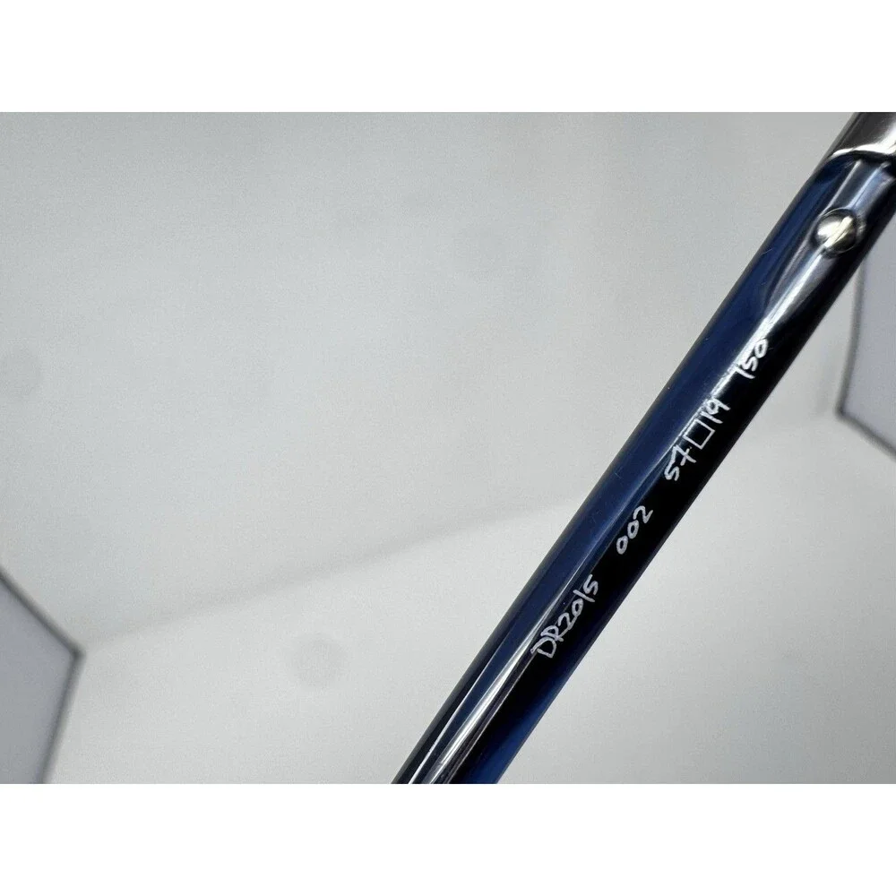 Dragon DR2015 002 Matte Black Silver Blue Eyeglass Frames 57-19-150 Authentic